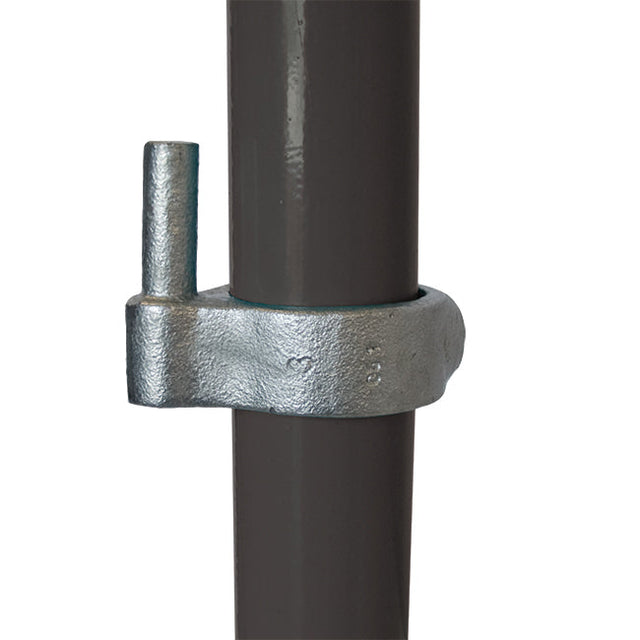 Gate Hinge C32 Size 8 (G40) Handrail Fitting, Galvanised 140-D48 (Kee Klamp Compatible 83-8)