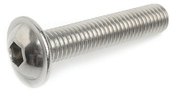 M10 x 40 Flange Button Socket Screw, Stainless Steel A2 (304), ISO 7380-2