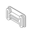 Black Unistrut P3/4240 Plastic End Caps 21mm x 41mm Shallow Channel