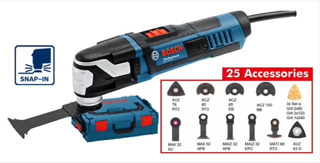 Bosch GOP 55-36 Multicutter Plus 25 Accessories in L-Boxx 240v
