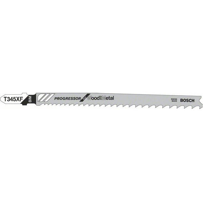 Bosch T345XF 132mm Bosch Proggressor Jigsaw Blade pack of 3 p/no 2 608 634 993