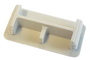 Grey Unistrut P3 Plastic End Caps 21mm x 41mm Shallow Channel