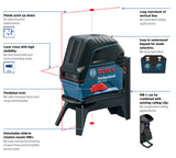 Bosch GCL2 15M Combi Laser with Accessories in carry case GCL215C