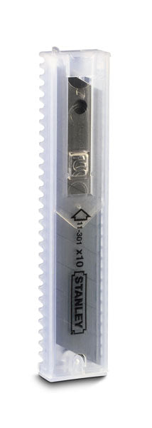 Stanley 9mm Snap Off Knife Blades (Pack of 10) 1-11-300