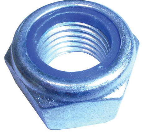 M22 Nyloc Nut, Mild Steel Zinc Plated, Type T, Class 10 DIN 985