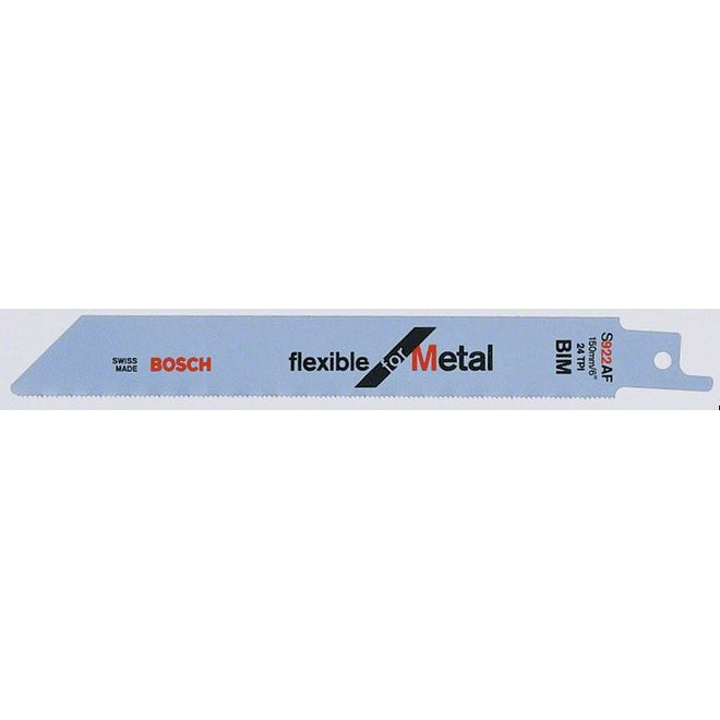 Bosch S922AF 100mm Sabre Saw Blade flexible for metal (Pack of 5) P/No. 2 608 656 013