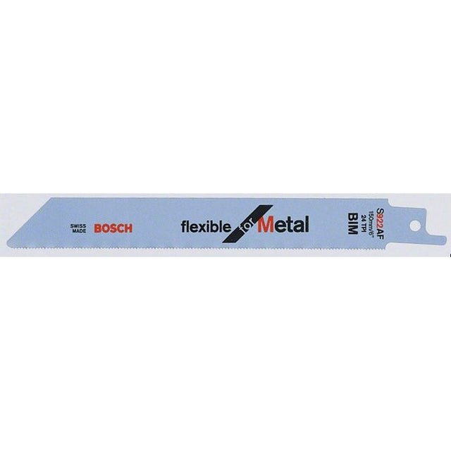 Bosch S922AF 100mm Sabre Saw Blade flexible for metal (Pack of 5) P/No. 2 608 656 013