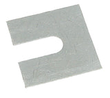 No.4 100mm x 100mm x 1mm with a 25mm slot (Suits bolts up to M24) Steel Metal Horseshoe Trouser Shim galvanised