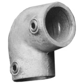 Slope Elbow C50 Size 8 (G40) Handrail Fitting, Galvanised 154-D48 (Kee Klamp Compatible 87-8)