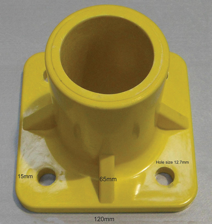 Yellow Round Hole Base Foot (Single piece) MHBFY