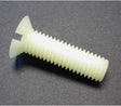 M3 x 12 Countersunk Slotted Nylon Screw Grade 66 Natural DIN 963