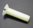M3 x 10 Countersunk Slotted Nylon Screw Grade 66 Natural DIN 963